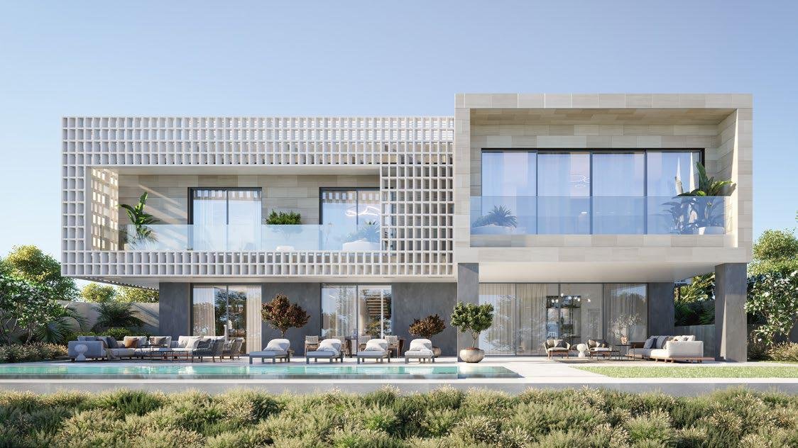 Panoramic sea and city views from Nawayef East Hills Hudayriyat Island Abu Dhabi with exclusive premium amenities